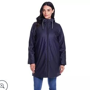 Centigrade QVC Women's Oversized Hooded Rain Jacket